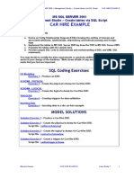 Car Hire Example: SQL Coding Exercises