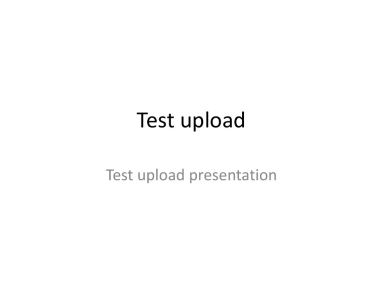 Test Upload | PDF