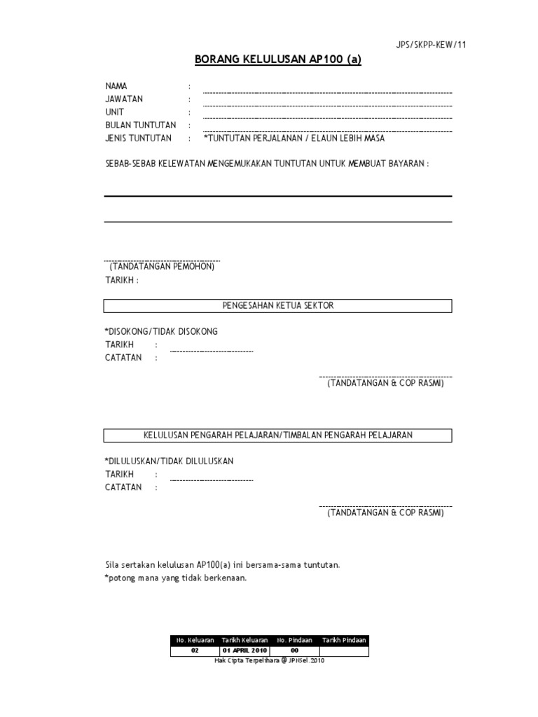 Pk0620 Borang20ap100 Pdf