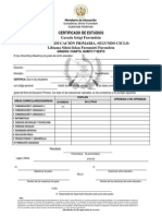 Certificado Ciclo II 2011