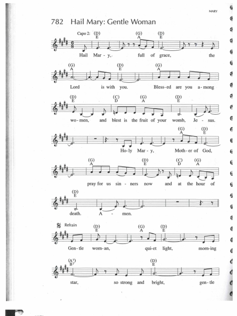 Hail Mary Gentle Woman PDF