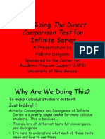 Visualizing For Infinite Series: The Direct Comparison Test