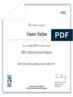 EMC Velocity SE Accreditation_ Scale-Out NAS 2013 Certificate