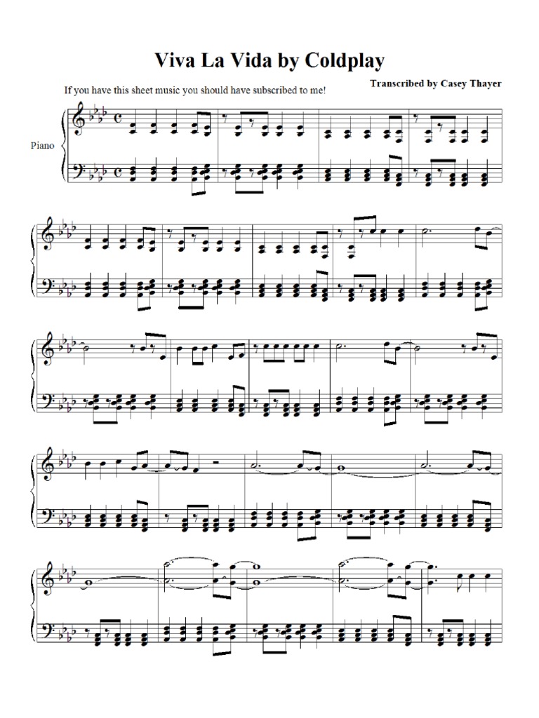Viva La Vida Chords