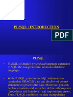 PL/SQl Introduction