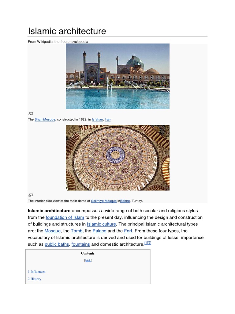 Islamic Architecture | PDF | Mosque | Architectural Design