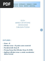 Download Karakterisasi Difraksi Sinar x Dan Aplikasinya Pada Defect  by Maria Oktaviani SN174055185 doc pdf
