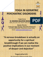 Role of Yoga in Geriatric Psychiatric Disorders