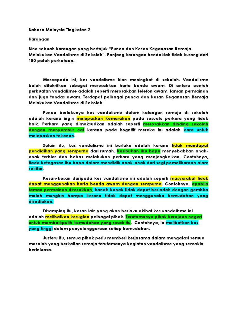Bahasa Malaysia Tingkatan 2 Pdf