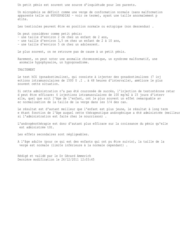 Traitement Micro Penis Pdf