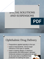 Suspensions and Special Solutions