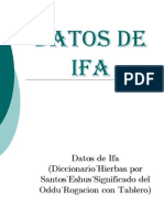 Datos de Ifa Diccionario Hierbas Eshus