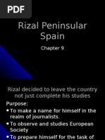 Rizal Peninsular Spain