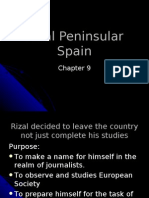 Rizal Peninsular Spain