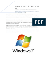 Como Instalar o Windows 7 Direto de Um Pendrive