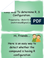 Easy Way To Determine R, S Configuration