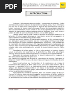 Memoire Ingenieur Reseaux Telecom Maintenance Fibre Optique Par Kouie Gerard