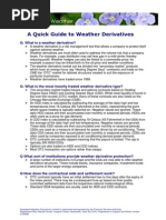 A Quick Guide to Weather Derivatives