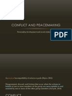 Conflict and Peacemaking: Personality Development and Social Relations