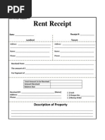 House Rent Receipt Template | PDF | Law