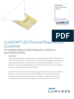 Luxeon LED Thermal Measurement Guidelines: For Luxeon Rebel, Luxeon Rebel Es, Luxeon A, and Luxeon R Leds