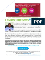 Caribbean Work Life Balance Conference & Exhibition 2014 BIO LENNOX PRESCOD