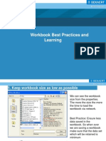 Workbook Bestpractices and Learnings