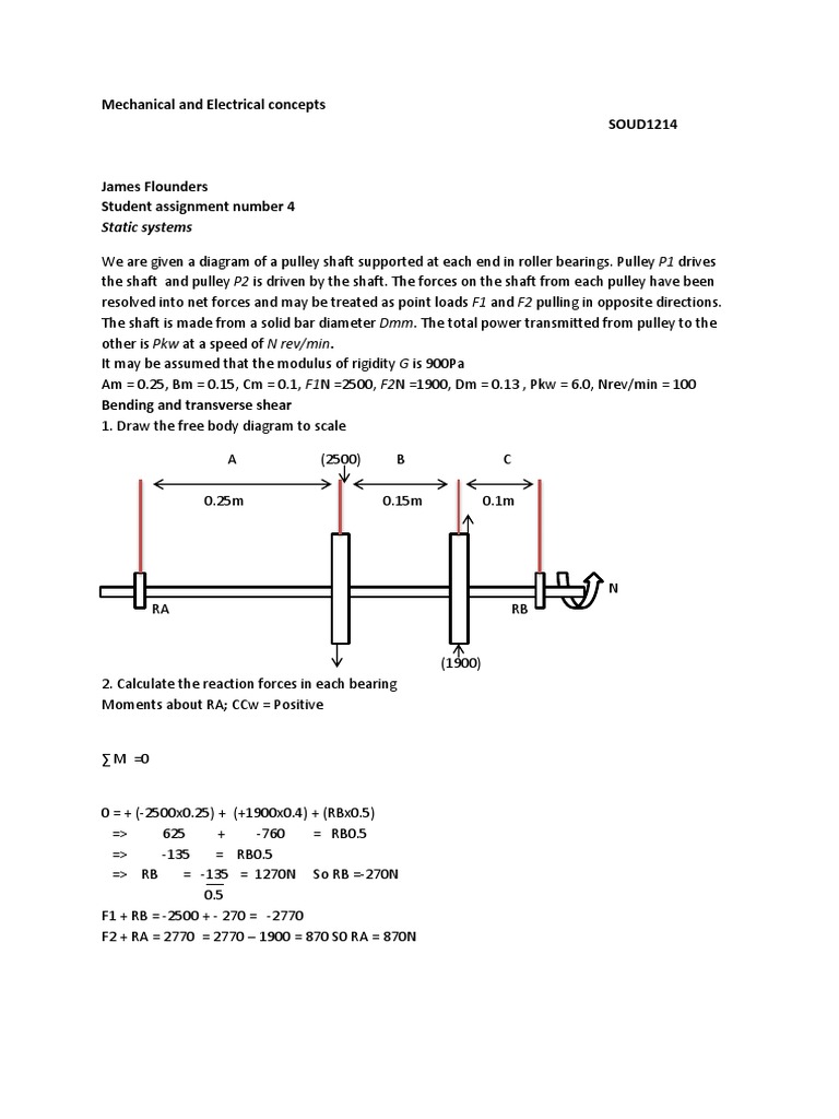 Mechanical and Electrical Concepts | PDF