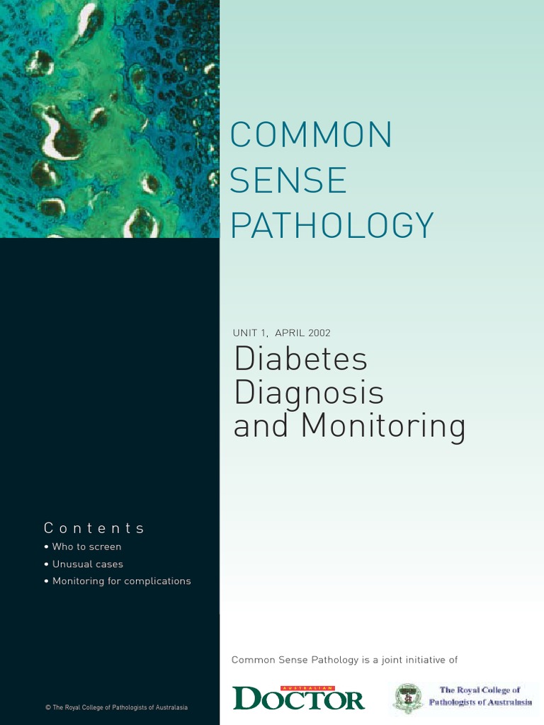 Diabetes Diagnosis and Monitoring, April 2002 Author Peter Colman | PDF ...