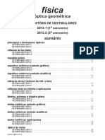 Física - Óptica Geométrica - Questões de Vestibulares de 2013