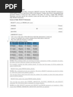 Syntax of SQL SELECT Statement