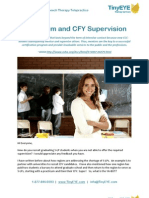 TinyEYE Practicum and CFY Supervision