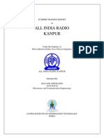 All India Radio Kanpur: Summer Training Report at