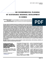 Spatial and Environmental Planning of Sustainable Regional Development in Serbia