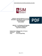 BPM 305 (Tma01) - Project Scheduling and Control (Mohamed Ali B1210887)