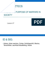 Part 2: Aztecs: Theme: The Purpose of Warfare in Society