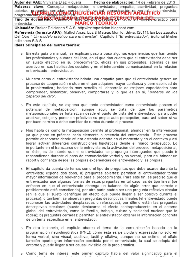 Formato de Rae Resumen Analitico Especializado | PDF | Programación ...