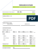 Formulário de Cotação Empresarial