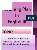 Learning Plan in English LLL