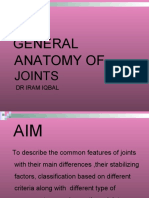 General Anatomy of Joints by dr iram iqbal
