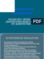 Komunikasi Khalayak KDPM Pra