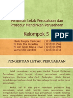 Pemilihan Letak Perusahaan Dan Prosedur Mendirikan Perusahaan