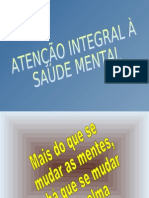 1- Atenção integral em saude mental