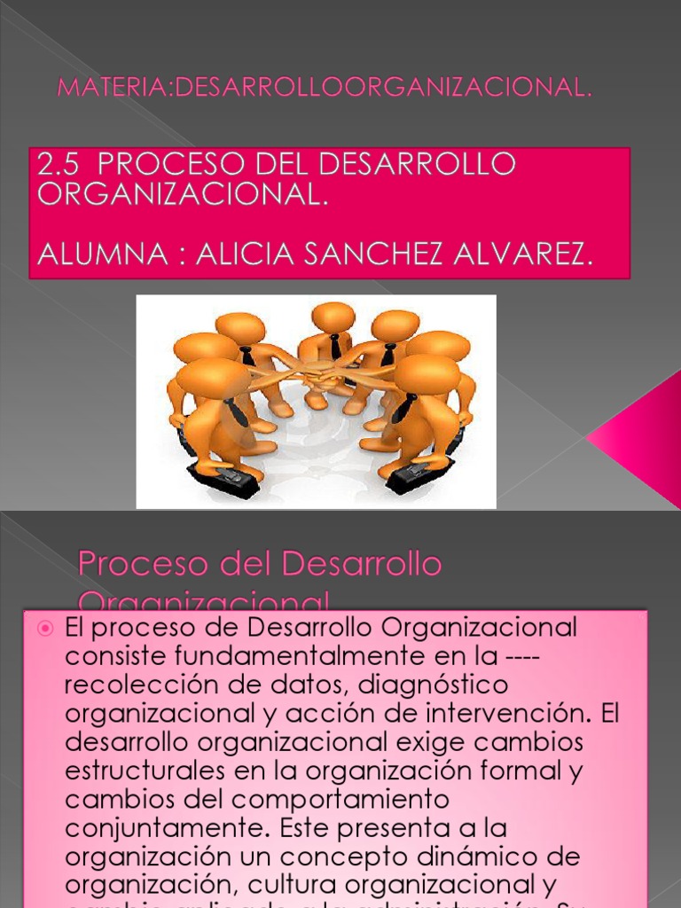Proceso Del Desarrollo Organizacional | PDF | Desarrollo organizacional
