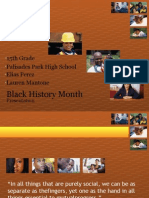Black History Month: Palisades Park High School 15th Grade