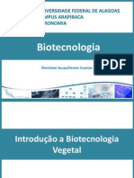 Aula 1. Introdução a Biotecnologia vegetal