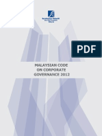 Malaysian Code of CG2012