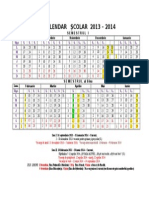 Calendar an Scolar 2013-2014