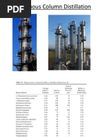 Continuous Column Distillation