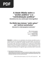 Idade Media Entre Poder Publico Centralizacao Neri